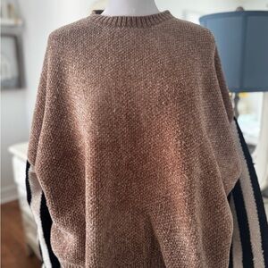 POL Brown and Black Striped Women's Sweater